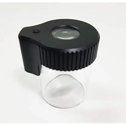 Bocal Vista (Noir) - Pot hermétique avec couvercle USB rechargeable LED lumineux Bocal Vista (Noir) - Pot hermétique avec couvercle USB rechargeable LED lumineux