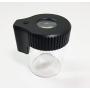 Vista Jar (Black) - air Tight jar with Magnifying USB Rechargeable led lit lid