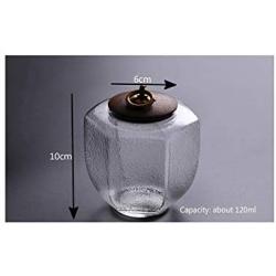 Transparent Small Portable Sealed Can Glass Jar Sugar Bowl Glass Bottles Spice Jars Jar Storage Tank Seasonings,D