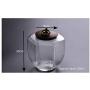 Transparent Small Portable Sealed Can Glass Jar Sugar Bowl Glass Bottles Spice Jars Jar Storage Tank Seasonings,D
