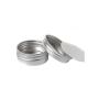 10PCS 50ml Empty Refillable Cream Balm Nail Art Cosmetic Make Up Sample Aluminum Tins Bottle Pot Lip Jars Container Case with Screw Lid for DIY Cosmetics/Beauty Products (50ml/ 1.7oz)