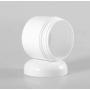 6PCS White Plastic Jar with Dome Lid Refillable Make-up Cosmetic Jars Empty Face Cream Lip Balm Lotion Storage Container Pot Case Holder 8.81 Oz (250g)