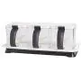 Ensemble de Condiments METKA Kitchen – 3 Boîtes à Condiments Séparées – Pot de Condiments Plastique Transparent – Récipient de Stockage avec Couvercle et Cuillère (Blanc) Ensemble de Condiments METKA Kitchen – 3 Boîtes à Condiments Séparées – Pot de Condiments Plastique Transparent – Récipient de Stockage avec Couvercle et Cuillère (Blanc)