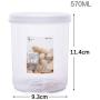 Sealed Storage Box Plastic Kitchen Crisper Food Nut Portable Transparent Milk Powder Kitchen Refrigerator Grain Storage Container Moisture-proof Tea Can Food Dispensers