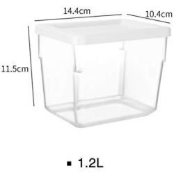 Refrigerator Storage Box Drawer Storage Box Finishing Box Kitchen Food Grain Nut Plastic Transparent Food Box Container Food Dispensers