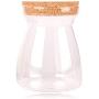 UPKOCH Glass Canister with Cork Lid Food Storage Jars Borosilicate Glass Jar Can Sealing Bottle (Cork Cover) T Shaped 1pc 550ml