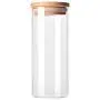 Transparent High Borosilicate Glass Kitchen Storage Bottle Store Food Ingredient Candy Biscuit Storage Jar Home Organization,6.5X15Cm
