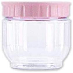 Transparent Plastic Sealed Jar Kitchen Grain Storage Jar Storage Bottle,Pink S Size