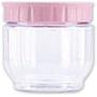 Transparent Plastic Sealed Jar Kitchen Grain Storage Jar Storage Bottle,Pink S Size