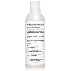 Aloe Vera Gel from Organic Cold Pressed Aloe for Face, Body, and Hair, 8 fl. oz.