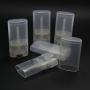 Goege 15 ML Clear Empty Plastic Oval Deodorant Containers Lip Balm Tubes for Lipstick, Crayon,chapstick,homemade Lip Balm,BPA Free (10 Pcs)