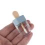 RONRONS 15 Pieces Blue Ice-lolly Empty Plastic Lip Gloss Packaging Tubes,Refillable Lip Glaze Bottles Reusable Vials, 8ml/0.27Oz