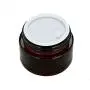 Bouteille en verre ambrée vide rechargeable de 20 ml (2/3 oz), idéale pour les crèmes cosmétiques, 2 pièces.