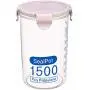 BESTONZON 3PCS Cereal Containers Storage Container Bottles Storage Plastic for Cereal Flour Sugar Rice Snacks(Green 1500ml + Blue 1500ml + Pink 1500ml)