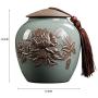 Funeral Urn Cremation Urns Adults Children Pet Ashes Storage Jar Ceramic Material Sealed Against Moisture