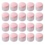 YASUOA 20 Pieces Empty Jars 20ml Plastic Bottles with Lids Cream Lotion and Cosmetic Small Storage Containers Refillable Bottle for Scrubs Samples Butters Travel DIY Compressed Mask Bubble Makeup