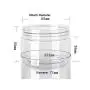 6PCS 120ML/4Oz Clear Empty Refillable PET Plastic Wide Mouth Cosmetic Bottles With Aluminum Cap-Cream Lotion Holder Case Makeup Storage Contanier Facial Pack Pot Jar 6PCS 120ML/4Oz Clear Empty Refillable PET Plastic Wide Mouth Cosmetic Bottles With Aluminum Cap-Cream Lotion Holder Case Makeup Storage Contanier Facial Pack Pot Jar