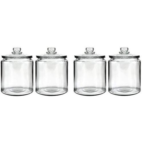 Anchor Hocking Heritage Hill Glass 0.5 Gallon Storage Jar (Pack of 4)