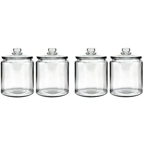 Anchor Hocking Heritage Hill Glass 0.5 Gallon Storage Jar (Pack of 4) Anchor Hocking Heritage Hill Glass 0.5 Gallon Storage Jar (Pack of 4)
