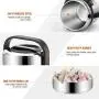 Thermos für Suppe, 61 oz (1.8 L) Nahrungsbehälter mit Griff, 3stufige Thermos für heiße Speisen, Vakuumisolierte Edelstahlflasche, Reise-Lebensmitteltopf, Bento-Box (1.8 L)