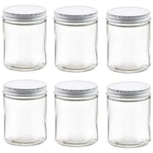 Nakpunar 2 oz Glass Jars with Metal Lid for Creams, Spice, Honey, Jams … (White, 6) Nakpunar 2 oz Glass Jars with Metal Lid for Creams, Spice, Honey, Jams … (White, 6)