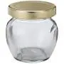 3 oz Clear Glass Honey Pot Jars (Metal Lug Cap) Case 12 by Berlin Packaging