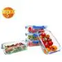 Boîtes de conservation alimentaires BlueHills Premium en verre avec couvercle à snap lock, BPA-free, aptes au micro-ondes, au congélateur et au lave-vaisselle. Jeu de 5 ou 10 pièces de 4,5 tasses (108 oz).