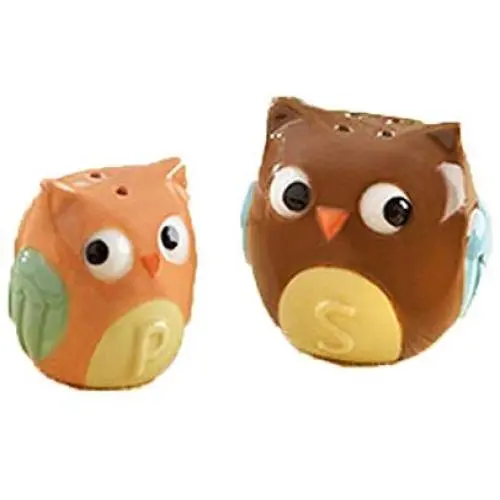 Set Of 2 Lovely Fashion Creative Seasoning Pot Wedding Gift, Owl Set Of 2 Lovely Fashion Creative Seasoning Pot Wedding Gift, Owl