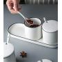 Mini Spice Jars Condiment bottle three-piece seasoning box kitchen household seasoning jar set