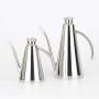 EIKdoulf02 500/800ml Kitchen Stainless Steel Oil Can Vinegar Sauce Dispenser Storage Jar for Kitchen BBQ Cooking Oil Cruet Salad Dressing Container Soy Sauce and Vinegar- Silver 800ml