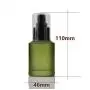 1PCS 60ML/2OZ Leere, Wiederbefüllbare Grün Matt Glas Cremes Lotion Flaschen mit Pumpenverschluss Kosmetikspender Gläser Make-up Emulsion Flüssigkeit Lagerbehälter Tragbarer Reisebehälter Probenverpackung