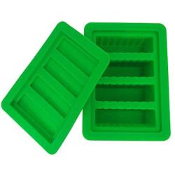 SZBS Butter Mold Large Butter Silicone Container Rectangle Butter Mold Wax Oil Container Soap Bar Storage Jar (1, Green)