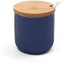 TNKML Ceramic Food Storage Spice Container Jar Spice Nut Jar Spice Jar Sugar Jar Salt Shaker Spice Container Blue