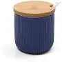 TNKML Ceramic Food Storage Spice Container Jar Spice Nut Jar Spice Jar Sugar Jar Salt Shaker Spice Container Blue