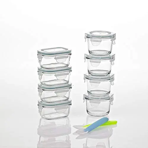 Glasslock Baby Food Glass Container Set, 18 pcs Glasslock Baby Food Glass Container Set, 18 pcs