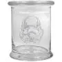 12 oz Clear Glass storage Herb Stash Jar and Lid with Storm Trooper Logo