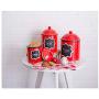 Wood & Style Premium Ceramic RED Canister Medium Poka Dot Meduim Storage
