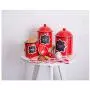 Wood & Style Premium Ceramic RED Canister Medium Poka Dot Meduim Storage