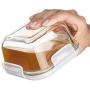 Razab 24 Pc Glass Food Storage Containers Airtight Lids Microwave/Oven/Freezer & Dishwasher Safe - Steam Release Valve BPA/ PVC-Free -Small & Large Reusable Round, Square & Rectangle Bento Containers