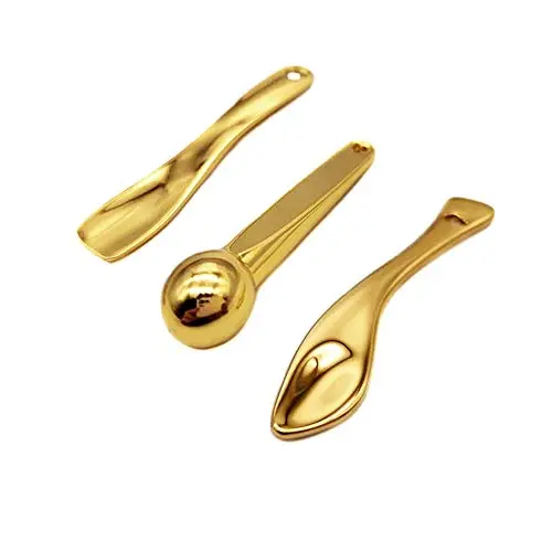 3 pièces Spatule Métal, Cuillère Mini et Pinceau de Massage pour Crème Yeux, Couvercle de Cosmétiques Faciaux pour Crème Visage 3 pièces Spatule Métal, Cuillère Mini et Pinceau de Massage pour Crème Yeux, Couvercle de Cosmétiques Faciaux pour Crème Visage