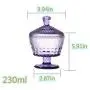Stained Glass Candy Cans European Retro Storage Jars Spice Jars Tea Cans Dried Fruit Jars Candy Cans (purple)