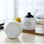 Mini Spice Jars Kitchenware ceramic seasoning jar three-piece creative set home