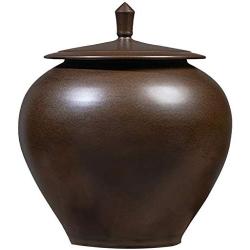 Food Storage Containe Apple Shape Ceramic Rice Storage Tank Grain Dispenser Household Food Container Nut Jar 10kg Capacity Kitchen Decorations (Color : Black, Size : 36x31cm)