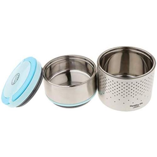 joyMerit Vacuum Lunch Container Stainless Steel, Thermal Food Jar - Blue 1400ml