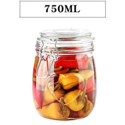 Yl Ly Glass Sealed Jar Lemon Passion Fruit Honey Candy Bottle Transparent Food Storage Milk Powder Home Love 750Ml