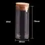 | Storage Bottles & Jars | 15ml/25ml/30ml/35ml/40ml/50ml/60ml Small Test Tube with Cork Stopper Bottles Jars Vials DIY Craft 24pieces | by HUDITOOLS | 1 PCs
