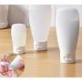 6PCS 100ml White Empty Refillable Travel Plastic With Flip Cap For Cosmetic Body Hand Lotion Shampoo Squeeze Bottle (100ml)