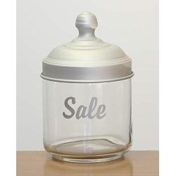 Italo Ottinetti Glass Jar Anodised Matt Aluminium Lid 0.75 Litre Sale, Metallic, one Size