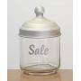 Italo Ottinetti Glass Jar Anodised Matt Aluminium Lid 0.75 Litre Sale, Metallic, one Size