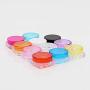 Feadem 60 Pieces 5g Cosmetic Container, Square Empty Cosmetic Pots Cosmetic Jars Travel Refillable Clear Plastic Makeup Containers Cosmetic Jars with for Creams/Powder/Mineral Make Up Cosmetic Bottles